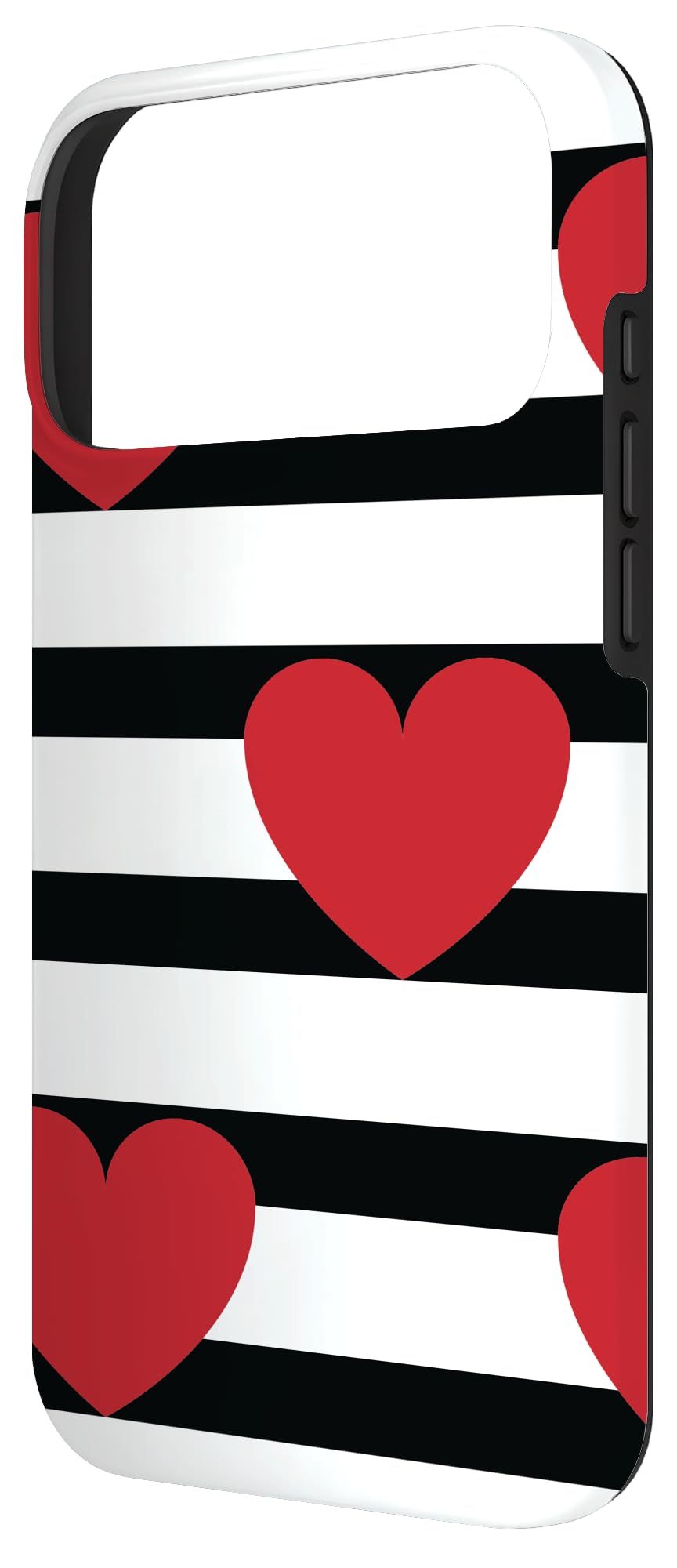 Amazon.com: Striped Black White Red Hearts Love Inspirational